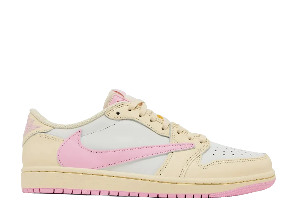 Travis Scott × Nike Air Jordan 1 Retro Low OG "Muslin/Shy Pink"