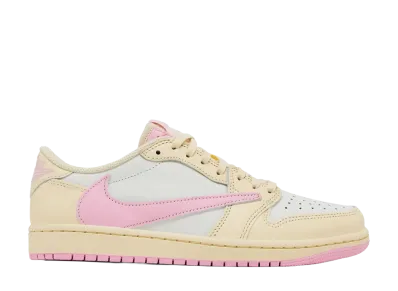 Travis Scott × Nike Air Jordan 1 Retro Low OG "Muslin/Shy Pink"