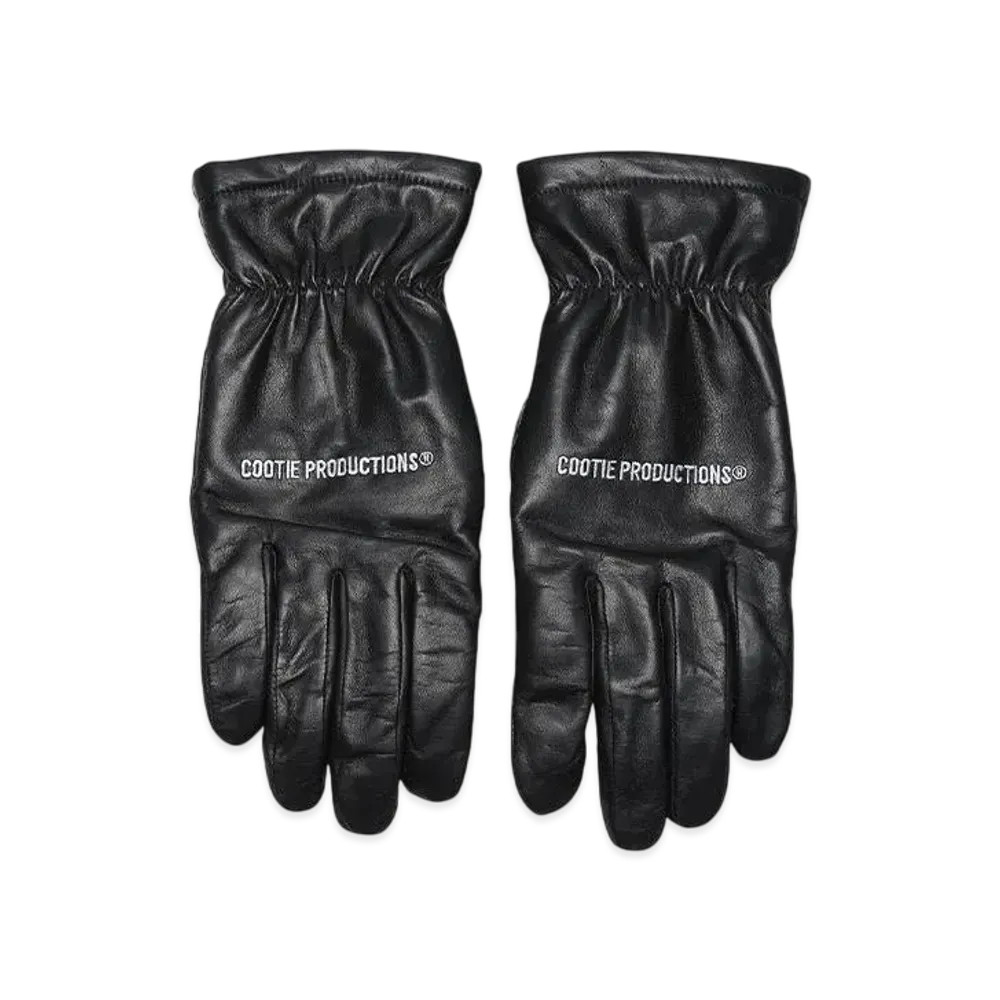 COOTIE PRODUCTIONS Leather Glove "BLACK"