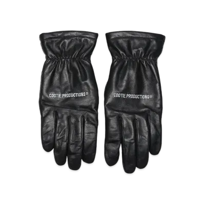 COOTIE PRODUCTIONS Leather Glove "BLACK"