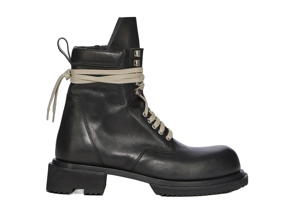 Rick Owens SS26 Low Army Gabe Lace-up Boot "Black"