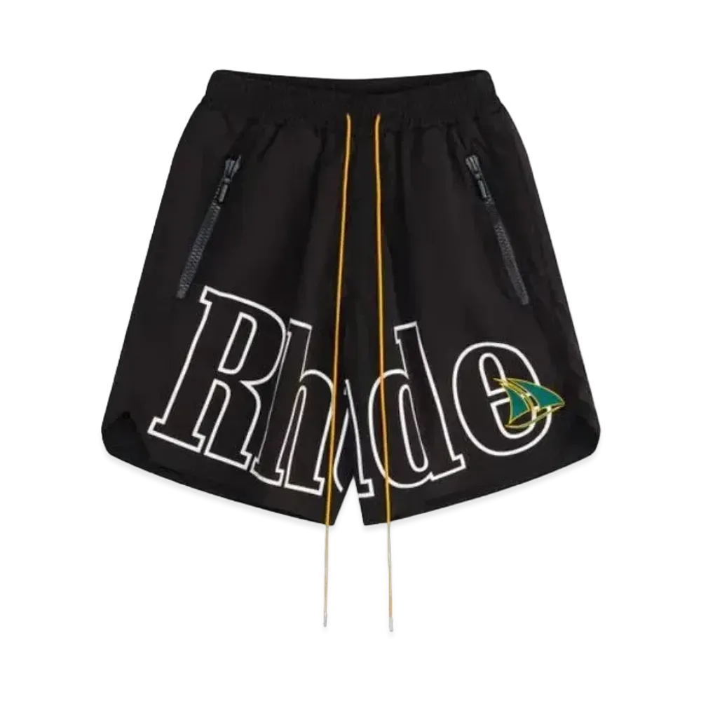 RHUDE ST.Tropez Crest Logo Short "Black"