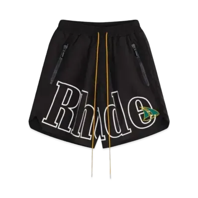 RHUDE ST.Tropez Crest Logo Short "Black"