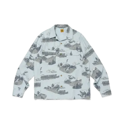 HUMAN MADE Printed Shirt "Blue"