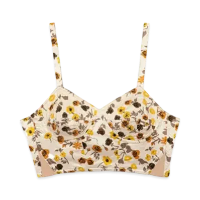 FUMIKA UCHIDA Flower Printed Bustier "Ecru"