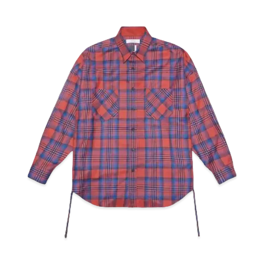 FACETASM ORIGINAL CHECK SHIRT "NAVYxPINK"