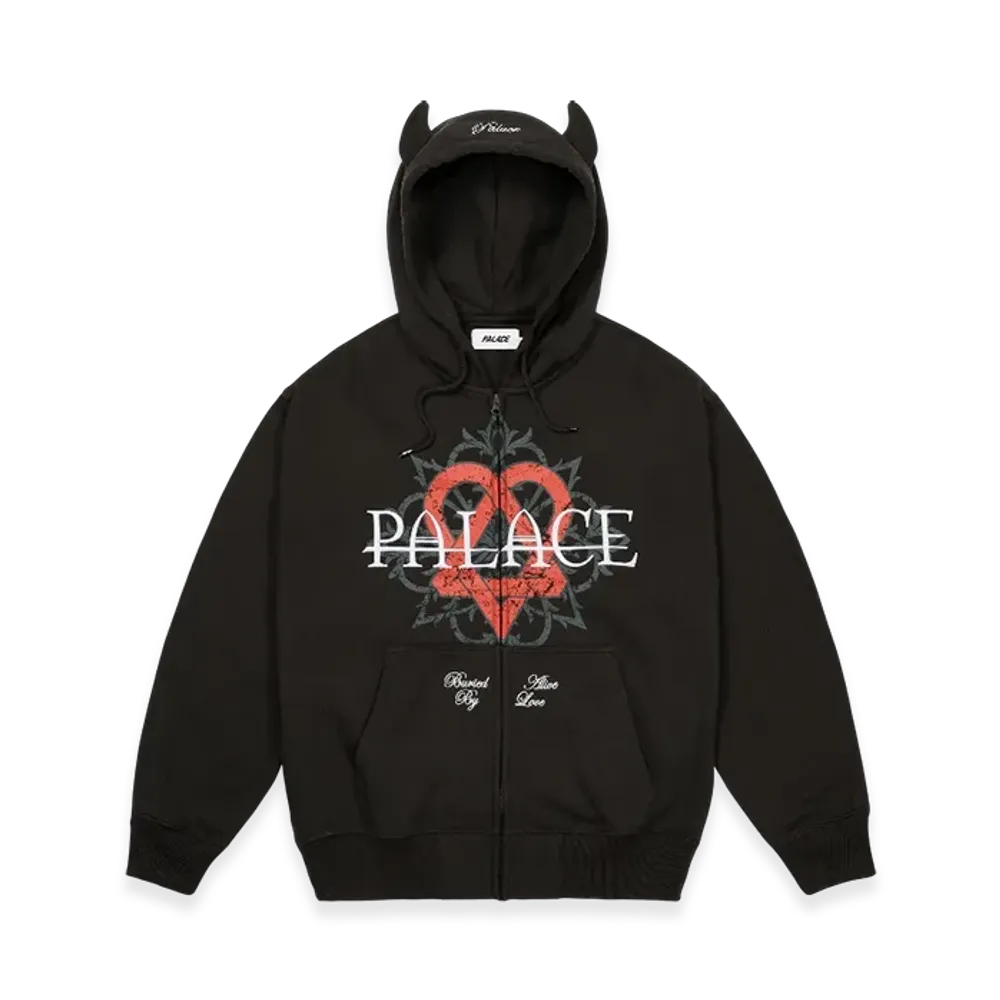 PALACE x HIM Tri Gram Hood "Black"