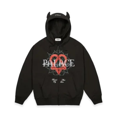 PALACE x HIM Tri Gram Hood "Black"