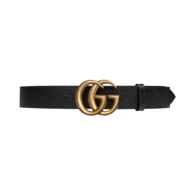 GUCCI Double G Wide Belt "Black/Gold"