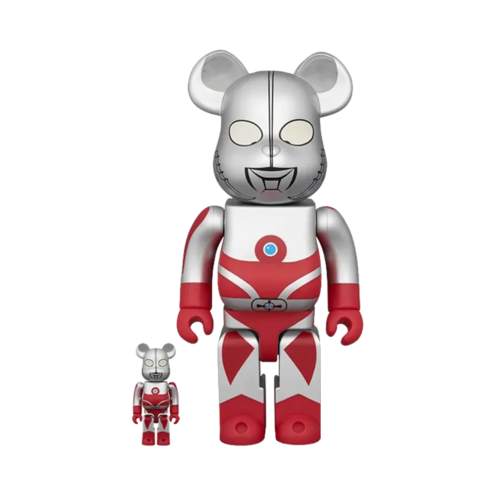 MEDICOM TOY "BEARBRICK" -Ultraman Ace- Ultraman'S Father 100% & 400%