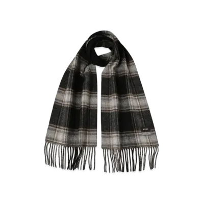 BEAMS Gradation Check Scarf "Black"
