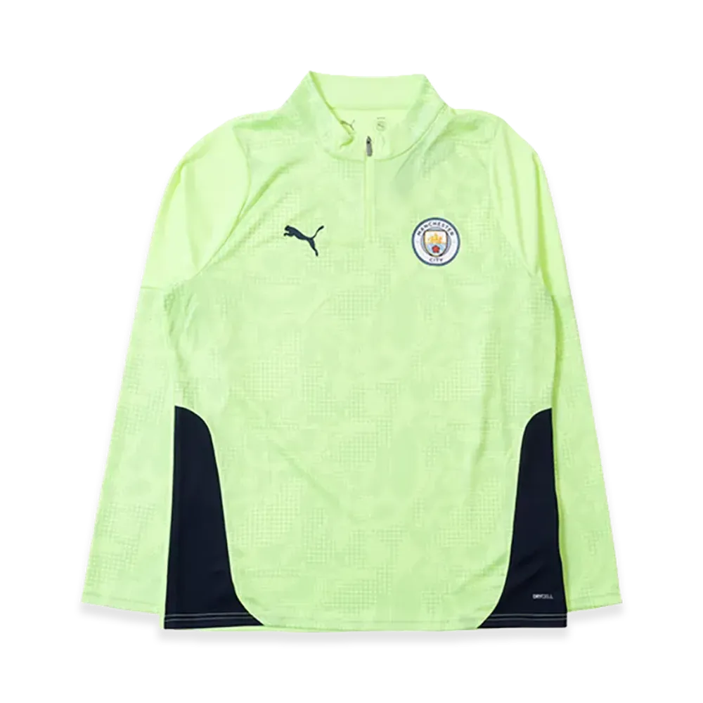 PUMA 25-26 Manchester City Training Quarter-Zip Top "Fizzy Apple"