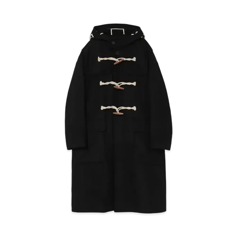 UNDERCOVER Wool duffle coat "Black"