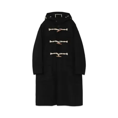 UNDERCOVER Wool duffle coat "Black"