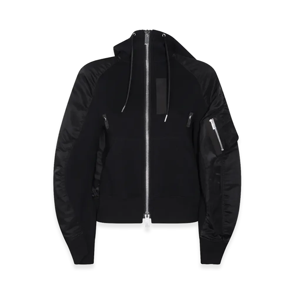 sacai Women's Hooded Jacket "Black"