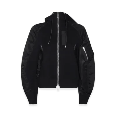 sacai Women's Hooded Jacket "Black"