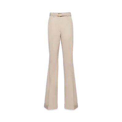 MIU MIU Women's Panama Cotton Pants "Limestone"