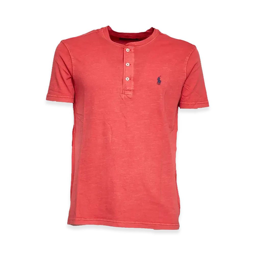 Polo Ralph Lauren Henley Short Sleeve Pullover T-Shirt "Red"
