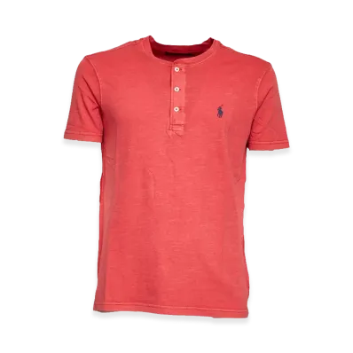 Polo Ralph Lauren Henley Short Sleeve Pullover T-Shirt "Red"