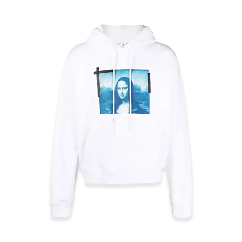 Off-White Taped Mona Lisa Over Hoodie "White/Black/Blue"