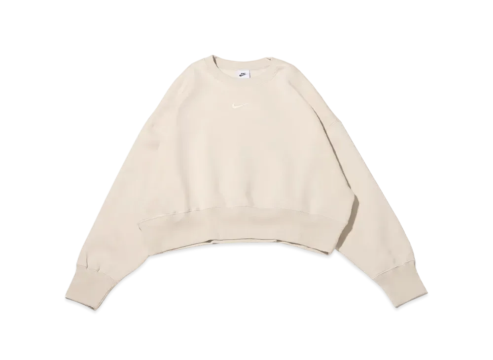 Nike AS W NSW Phoenix Fleece OOS Crew "Light Beige"