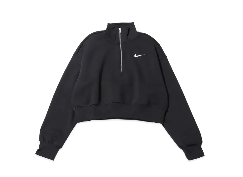 Nike AS W NSW Phoenix Fleece QZ Crop "Black"