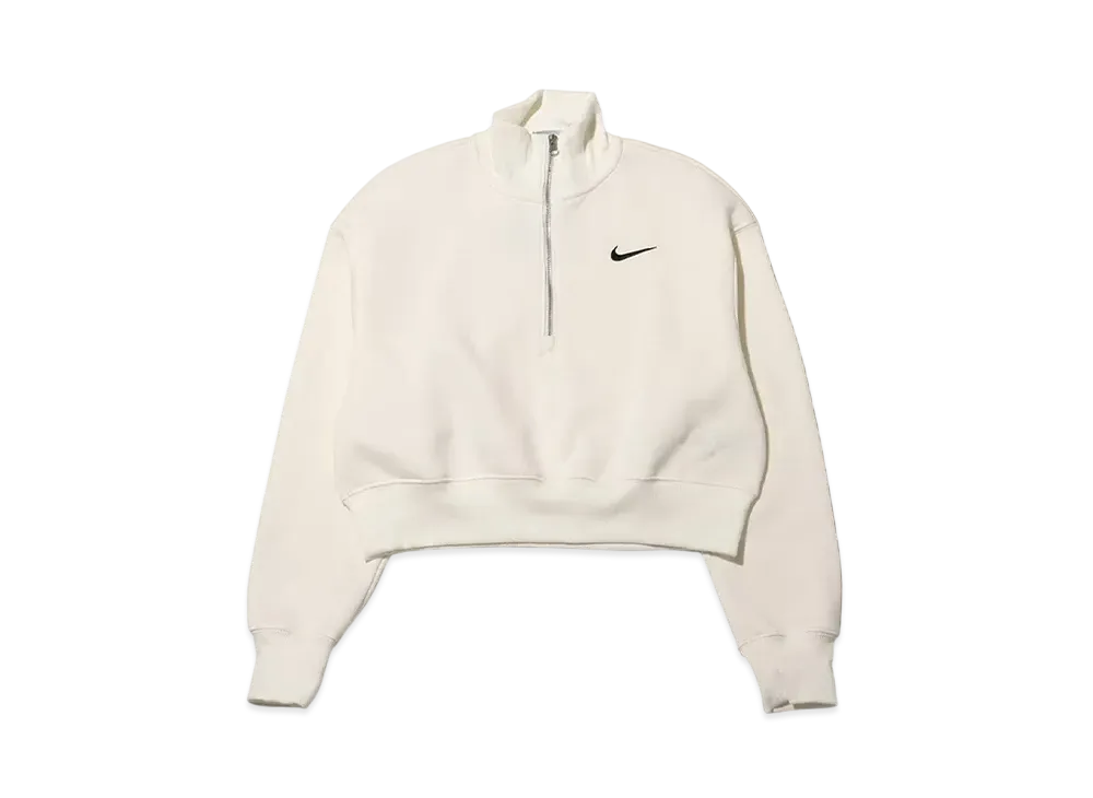 Nike AS W NSW Phoenix Fleece QZ Crop "White"