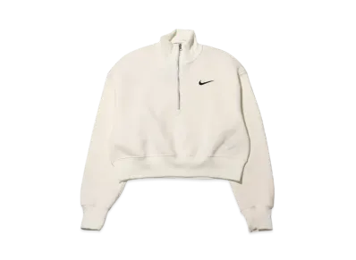 Nike AS W NSW Phoenix Fleece QZ Crop "White"
