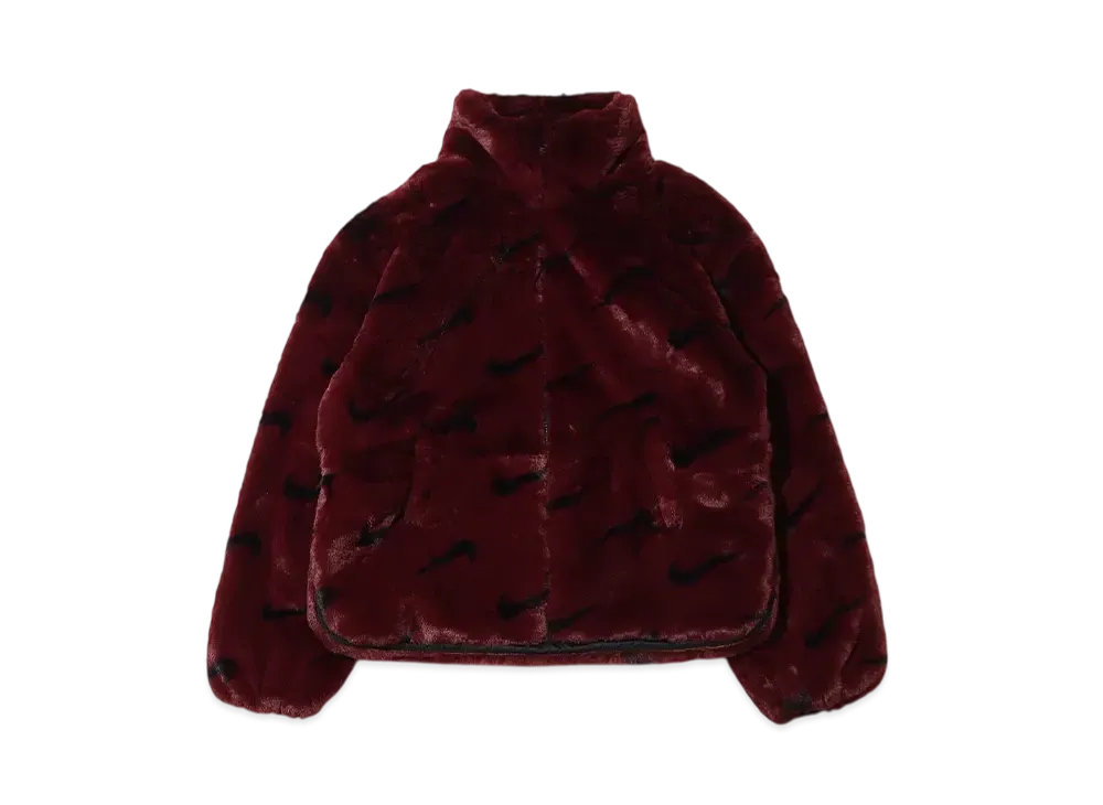 Nike AS W NSW FX Fur Aop Jacket "Burbundy"