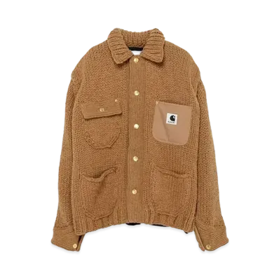 Carhartt WIP x sacai Knit Jacket Michigan "Beige"