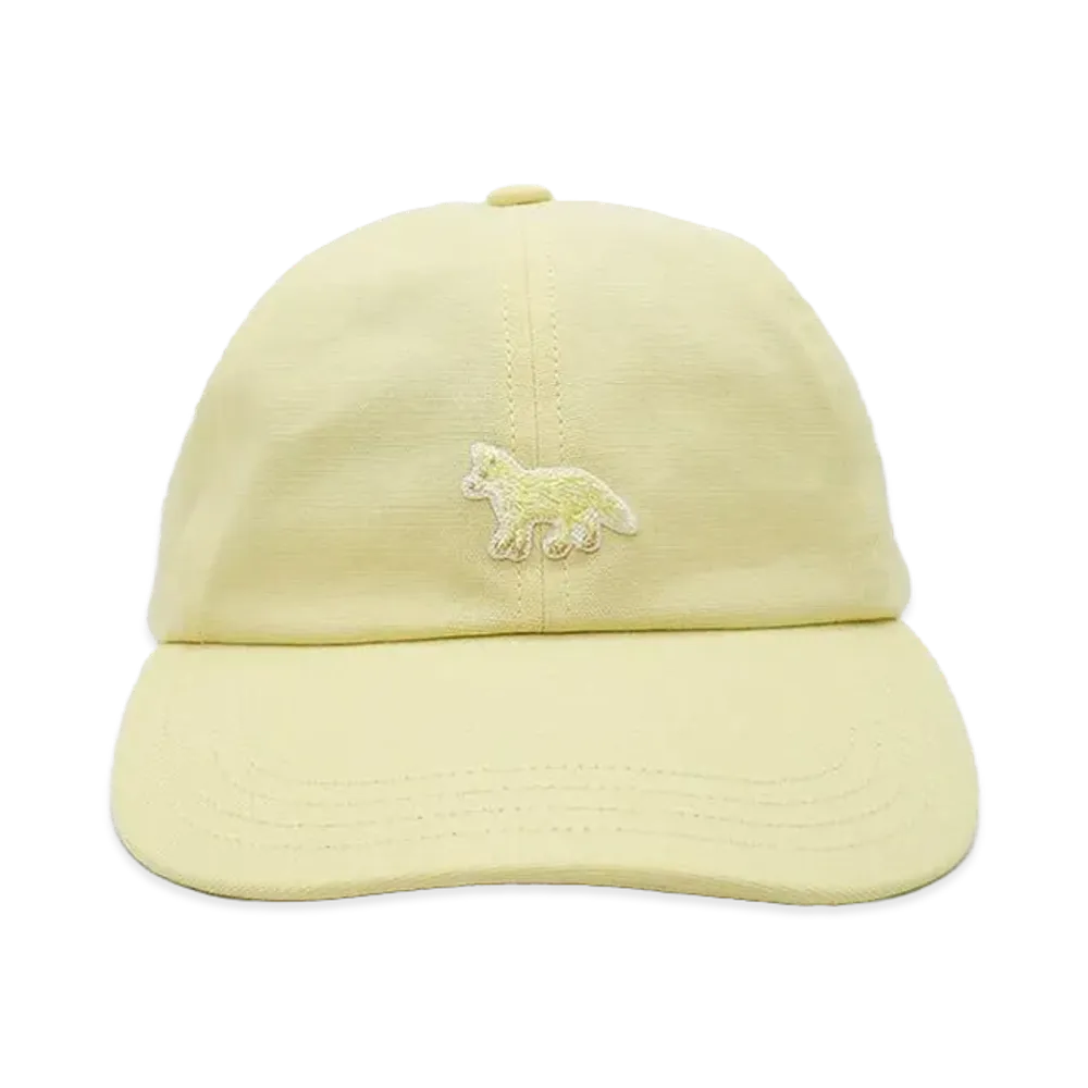 Maison Kitsune Baby Fox Cap "Pastel Yellow"