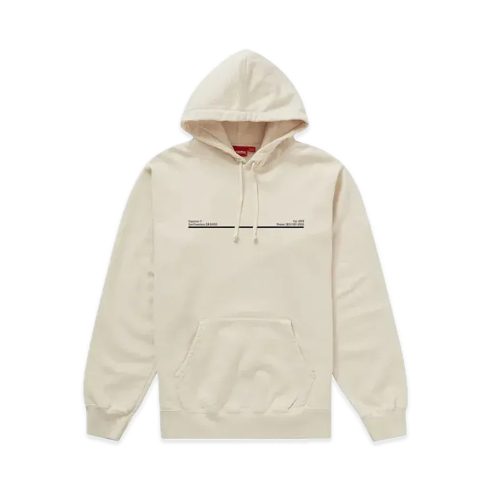 Supreme Shop Hooded Sweatshirt San Francisco "Natural"