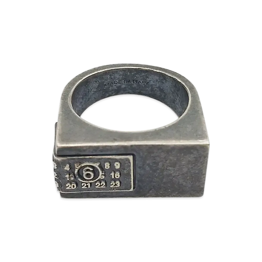 MM6 Maison Margiela Minimal Logo Ring "Silver"