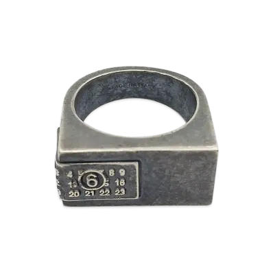 MM6 Maison Margiela Minimal Logo Ring "Silver"