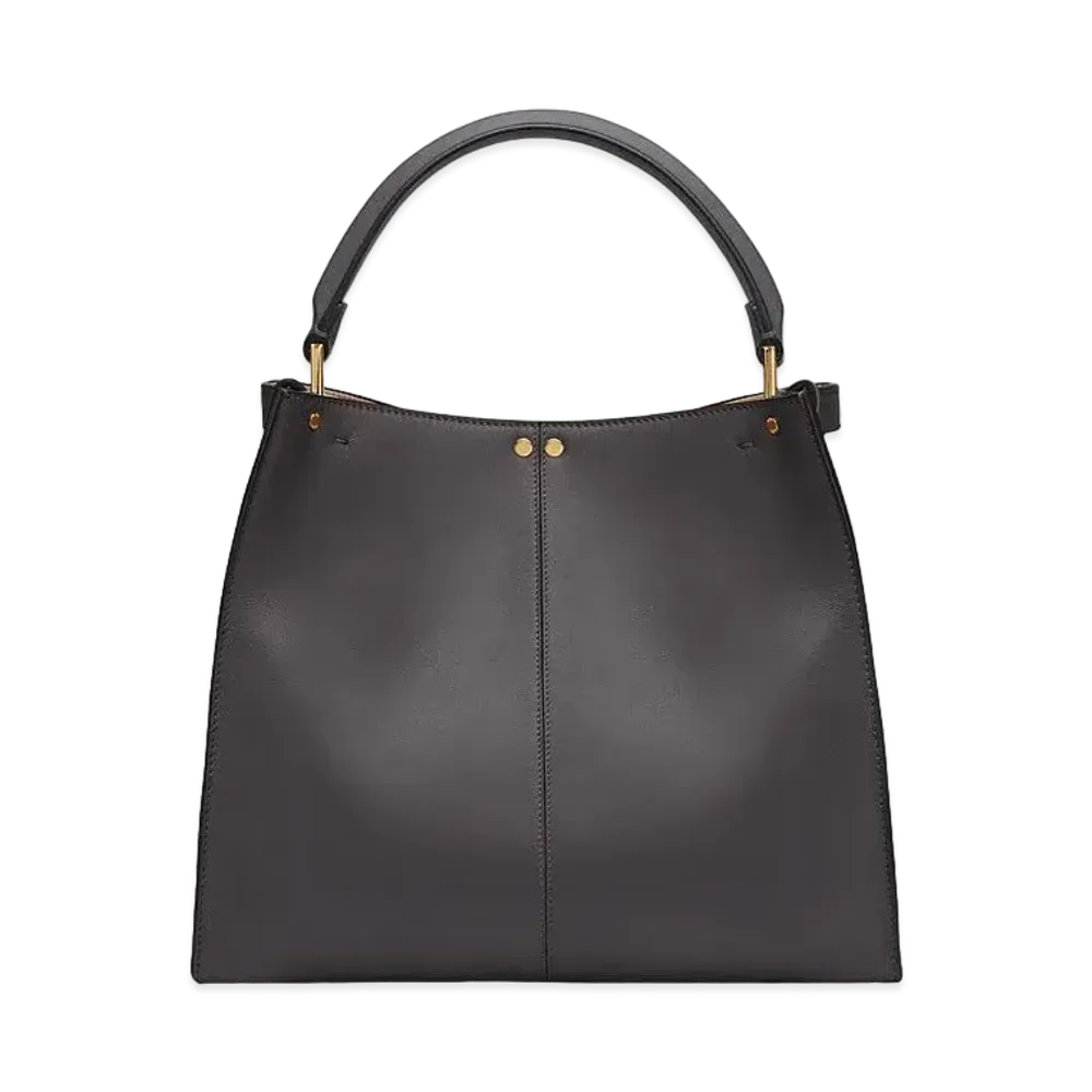 FENDI Medium Peekaboo X-Lite Leather Bag "Black"