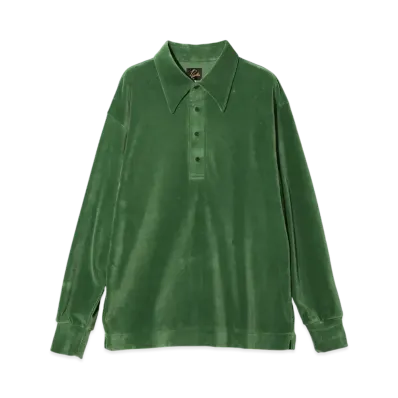 NEEDLES Pullover Shirt - Velour Jersey "Green"