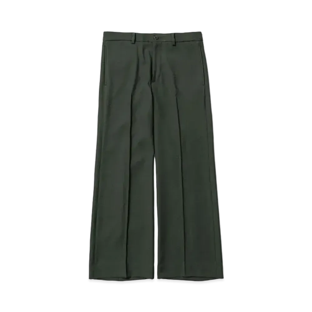 Sasquatchfabrix Semi Flare Silhouette Slacks "Dark Green"