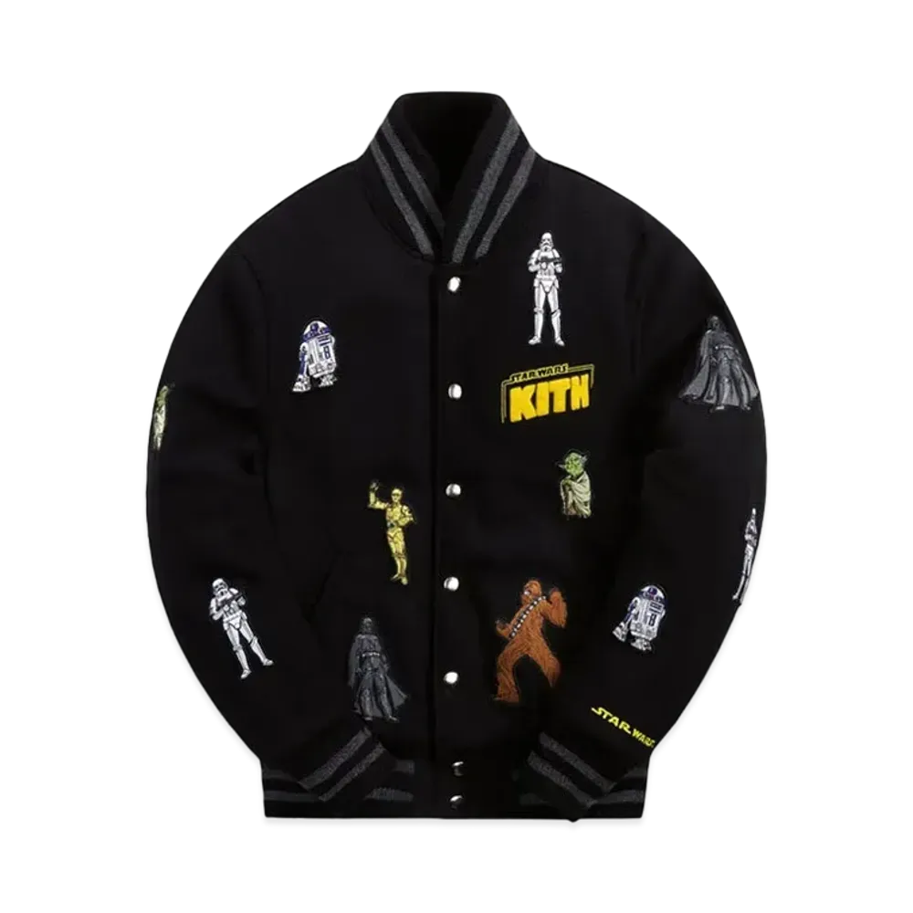 Kith Star Wars Golden Bear Varsity Jacket "Black"
