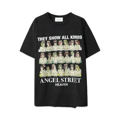 MAYO ANGEL STREET PRINT SHORT SLEEVE TEE "FADE BLACK"