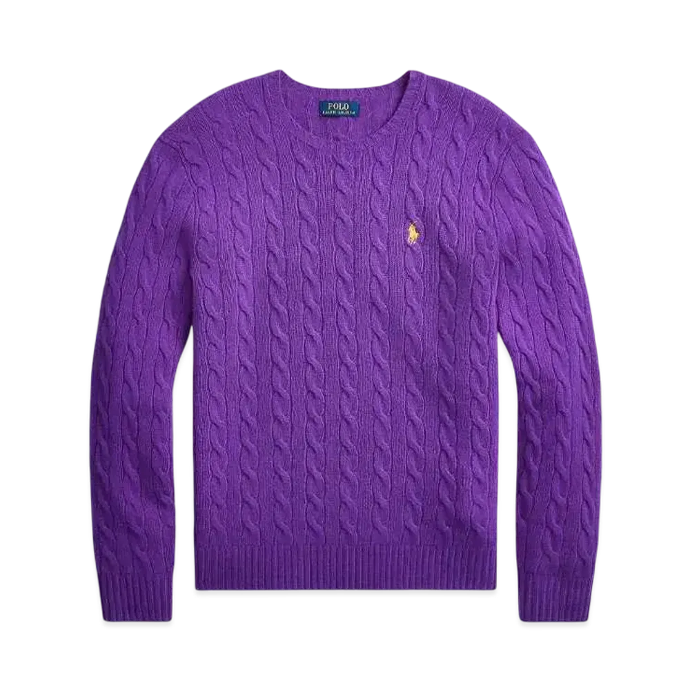 Polo Ralph Lauren Cable Wool Casmere Sweater "Purple"