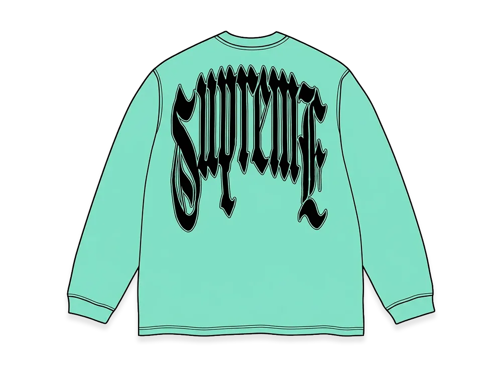 Supreme Intarsia L/S Top "Teal"