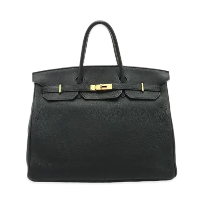 Hermes Birkin Fjord "Noir/Gold"