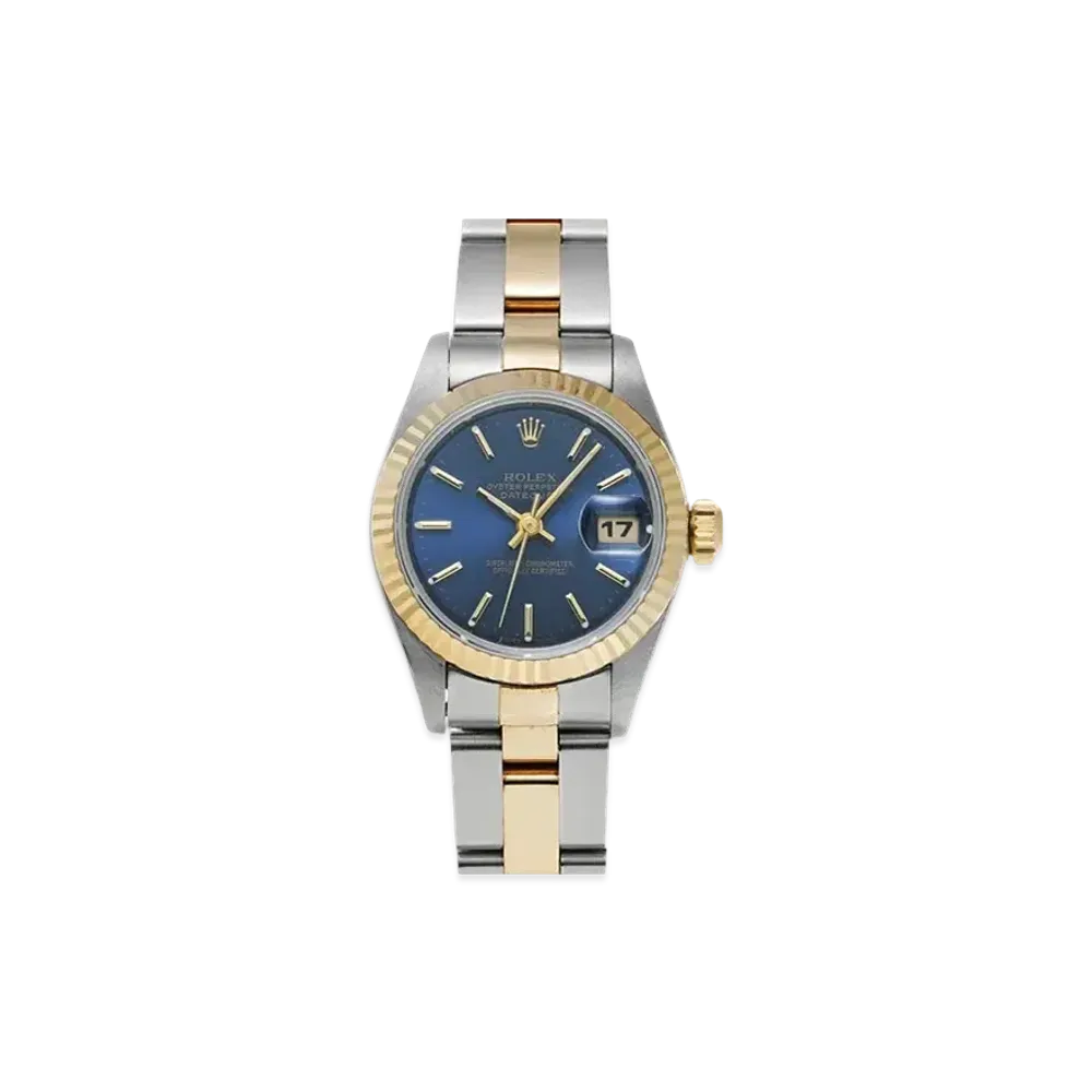 ROLEX Lady-Datejust "Blue/Stainless Steel/Yellow Gold"