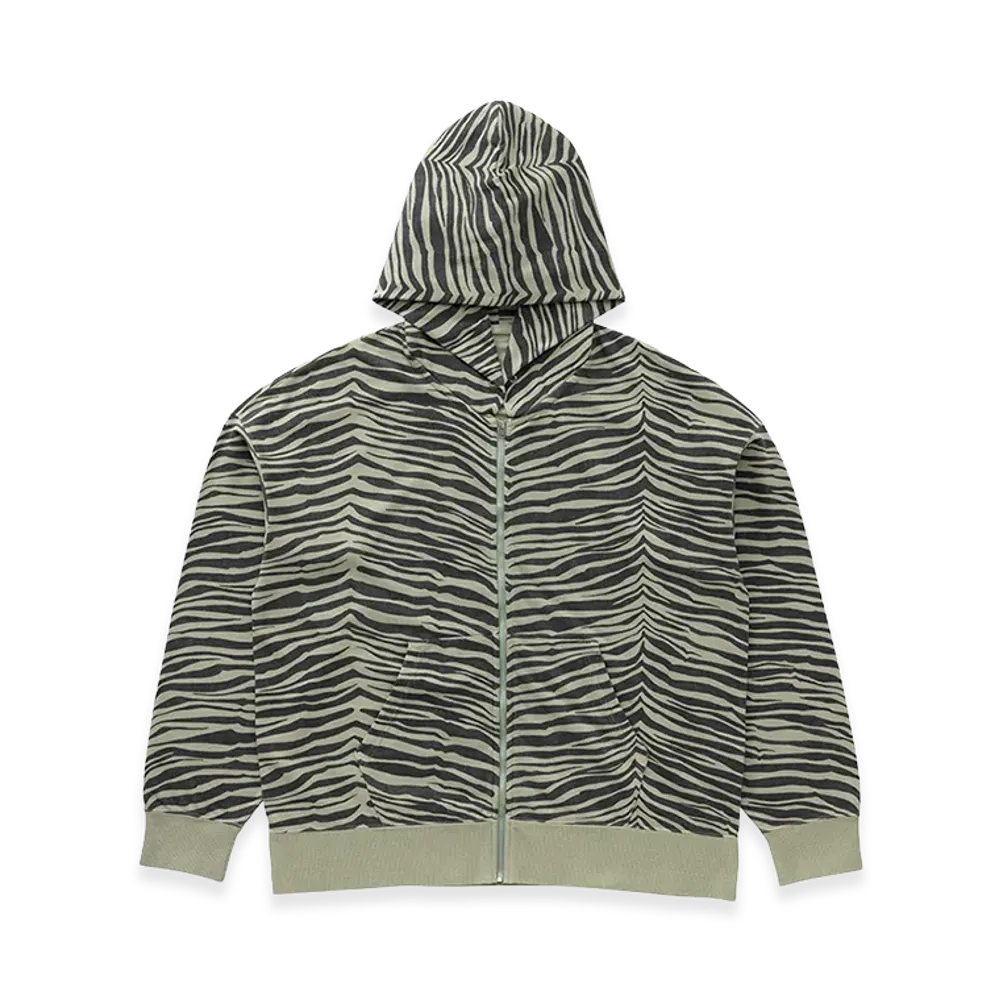 visvim Jumbo SB Hoodie F.Z. Quagga "LT.Green"