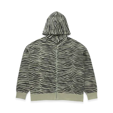 visvim Jumbo SB Hoodie F.Z. Quagga "LT.Green"