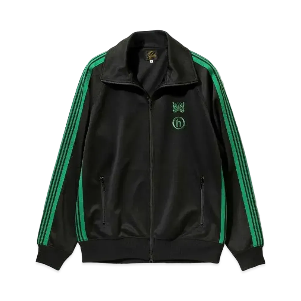 Needles x HIDDEN Track Jacket - Poly Smooth "Black"