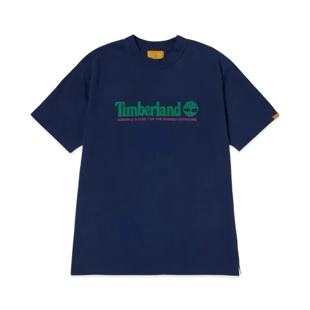 Timberland Allgender Short Sleeve Garment Dye Tee "Dark Sapphire"