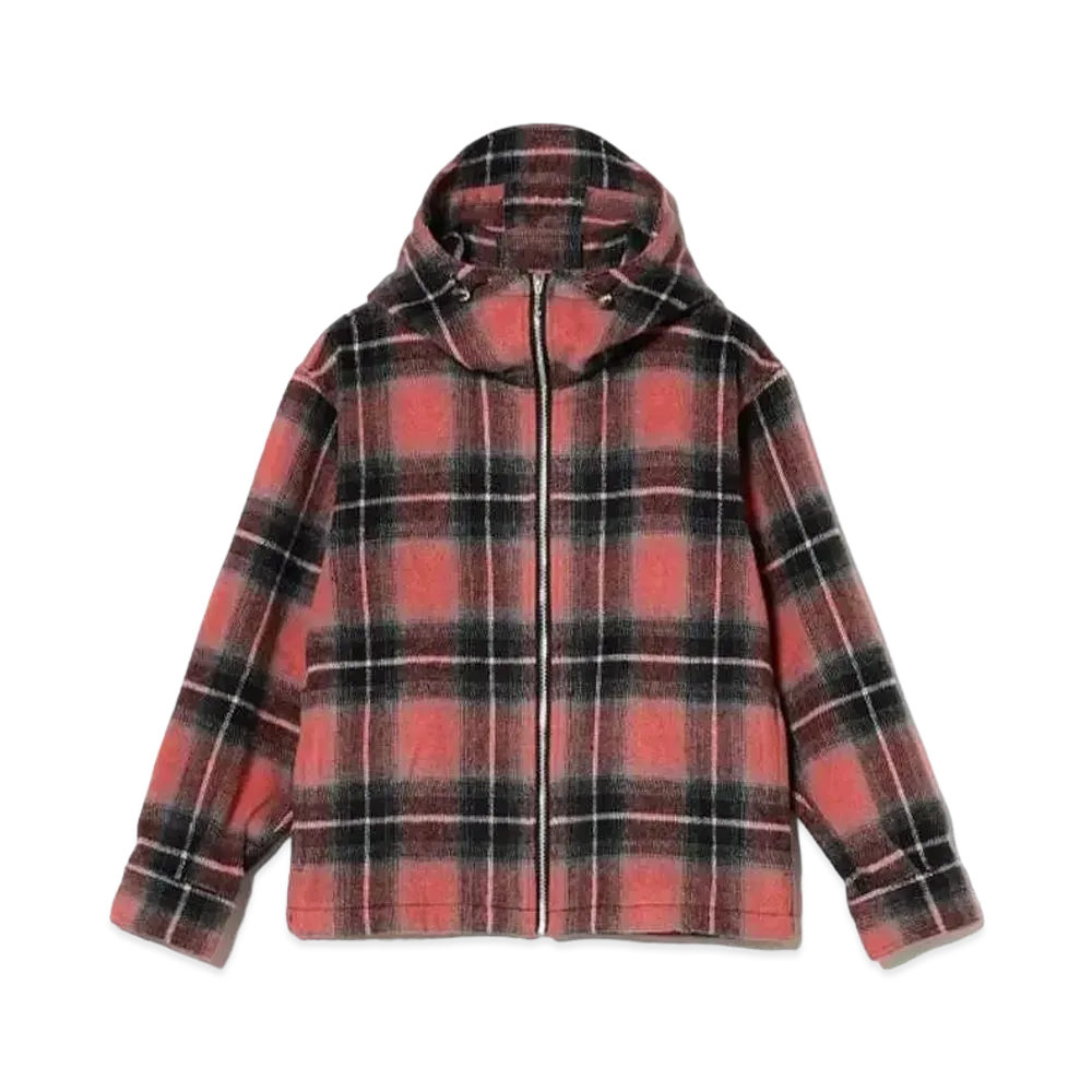 BEAMS FUTURE ARCHIVE Shaggy Hood Blouson 1 "Red Chek"