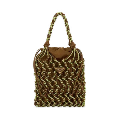 PRADA Women's Two-Tone Mesh Handbag "Multicoloured"