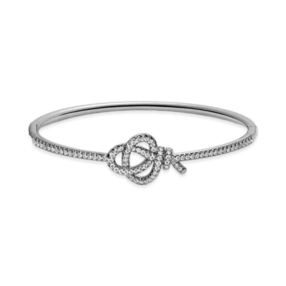 Tiffany & Co. Tiffany Keys Woven Keys Hinged Bracelet with Diamonds "Platinum"